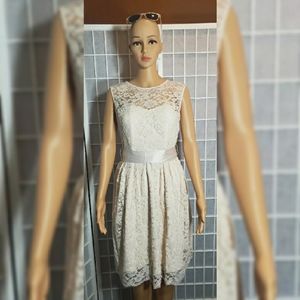 TEVOLIO SLEEVELESS LACE DRESS FOR WOMEN'S